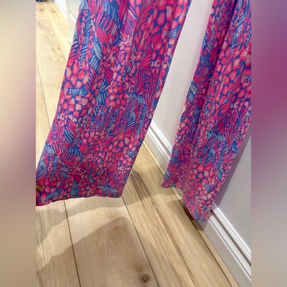 Lilly Pulitzer Bowen jumpsuit in the Pink Sorbet High Altitude print. - Picture 8 of 12